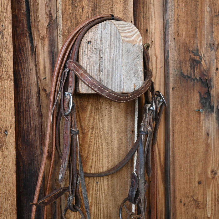 Cow Horse Supply Twisted Snaffle Combo Bridle Rig w/Browband Headstall