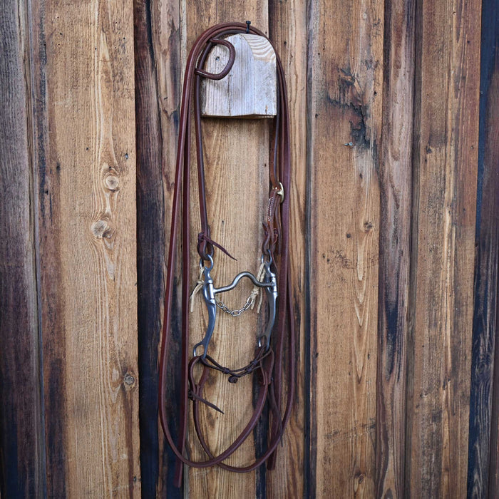 Dennis Moreland Solid Port Bridle Rig w/Single Ear Headstall