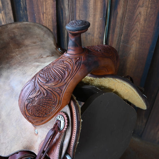 16" USED JEFF SMITH RANCH CUTTING SADDLE Saddles - Used Jeff Smith