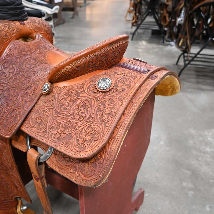 14" USED CAPROCK TEAM ROPING SADDLE