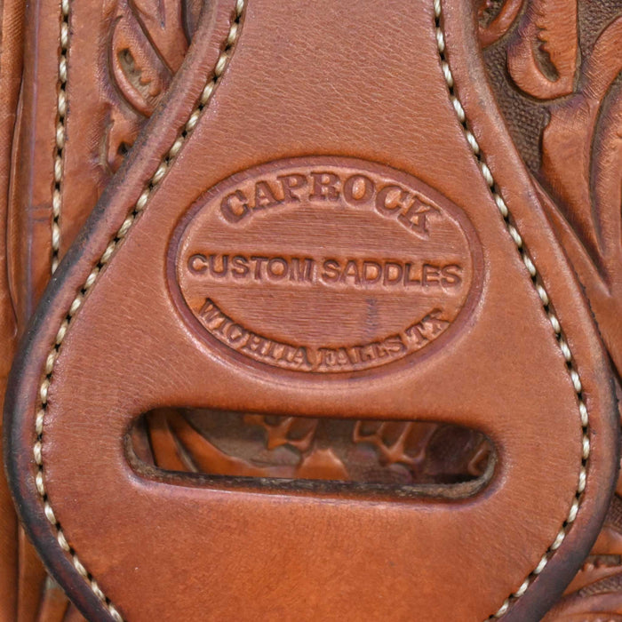 14" USED CAPROCK TEAM ROPING SADDLE