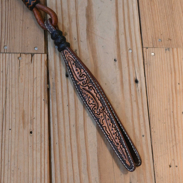 Hand Braided 110" Rawhide Romel Reins
