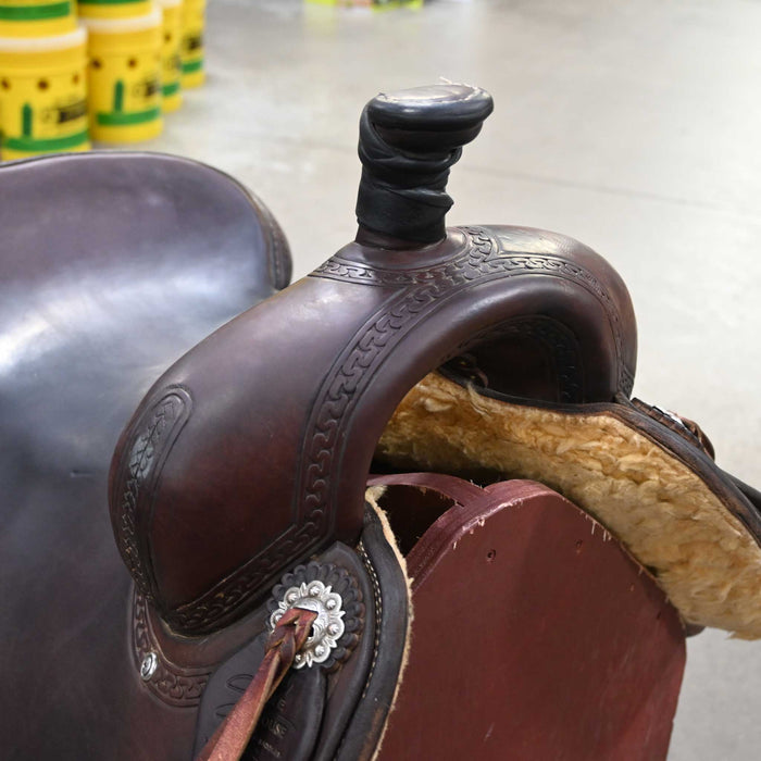 16" USED SADDLE HOUSE RANCH CUTTER SADDLE