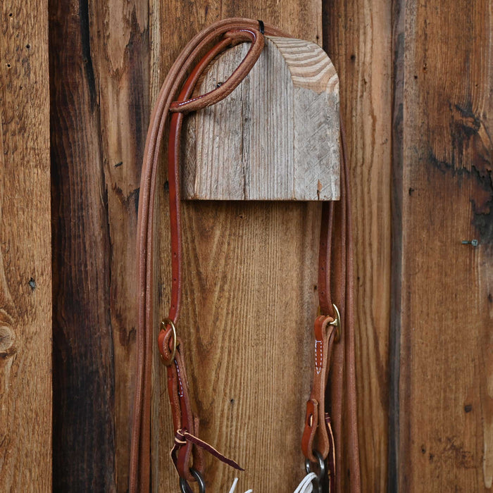 Vaudrey Edge Smooth Snaffle Bridle Rig w/Single Ear Headstall