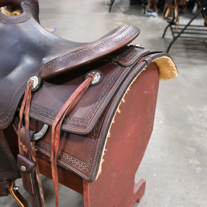 16" USED SADDLE HOUSE RANCH CUTTER SADDLE