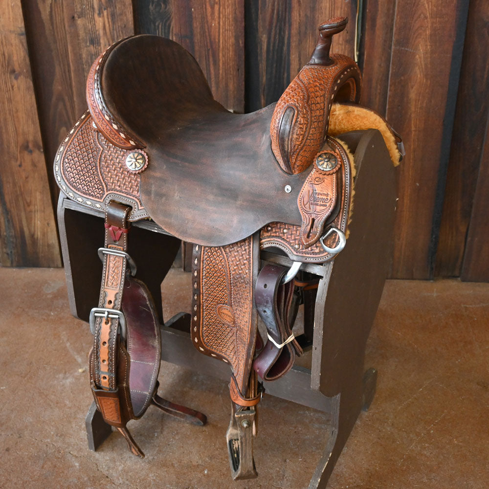 15" USED JEFF SMITH XTREME BARREL SADDLE Saddles Jeff Smith