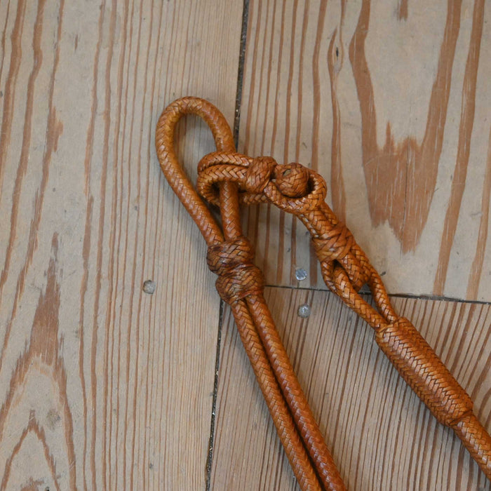 Hand Braided 100" Rawhide Romel Reins