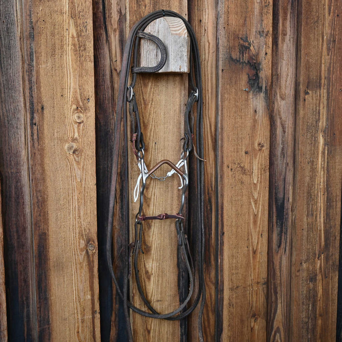 Trammell Copper Port Bridle Rig w/Single Ear Headstall