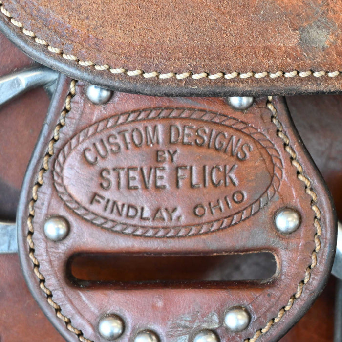 16" USED STEVE FLICK TRAINING SADDLE