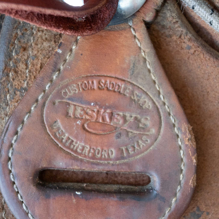 15" USED TESKEY'S RANCH SADDLE