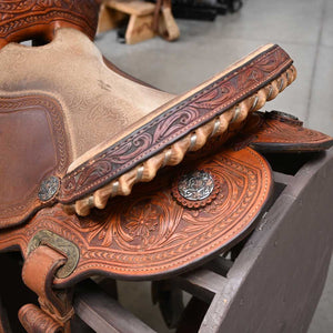 14" USED CHARMAYNE JAMES BARREL SADDLE Saddles CACTUS SADDLERY   