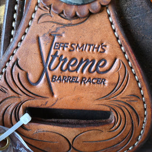 15" USED JEFF SMITH XTREME BARREL SADDLE Saddles Jeff Smith