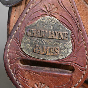 14" USED CHARMAYNE JAMES BARREL SADDLE Saddles CACTUS SADDLERY   