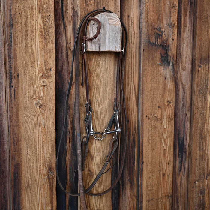 DM Lifter Snaffle Bridle Rig w/Single Ear Headstall