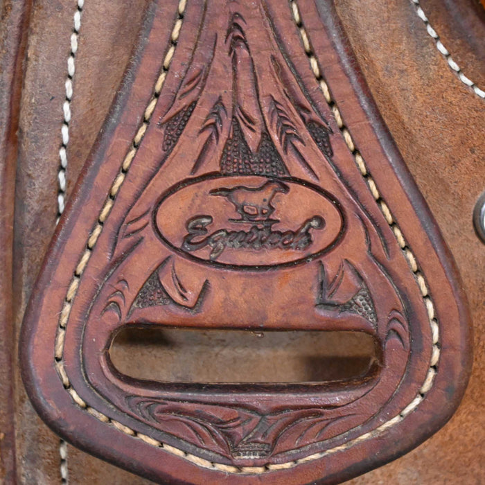 15.5" USED EQUI TECH TEAM ROPING SADDLE