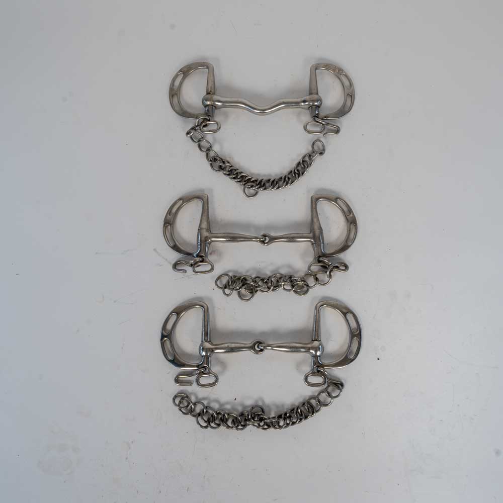 Used English D Ring Bits Set Of 3 Sale Barn MISC   