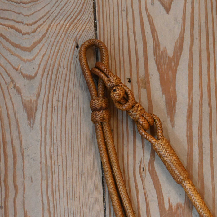 Hand Braided 110" Rawhide Romel Reins