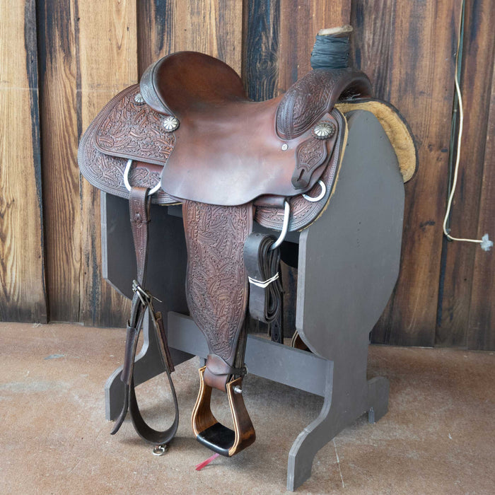 14.5" USED MIKES TEAM ROPING SADDLE