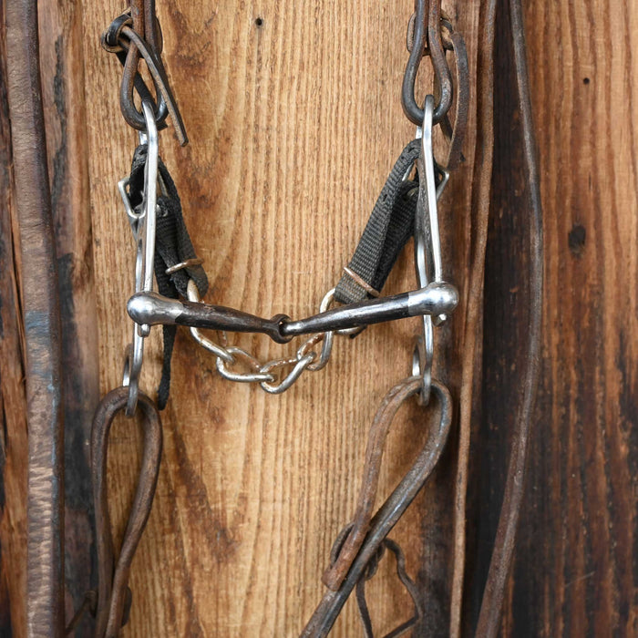 DM Lifter Snaffle Bridle Rig w/Single Ear Headstall