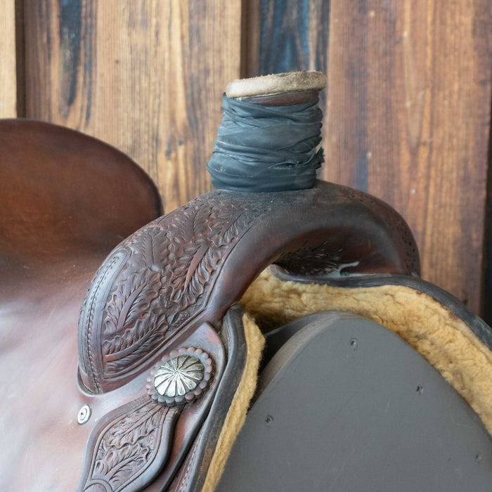 14.5" USED MIKES TEAM ROPING SADDLE
