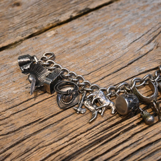 1950's-60's Sterling Silver Charm Bracelet Collectibles MISC