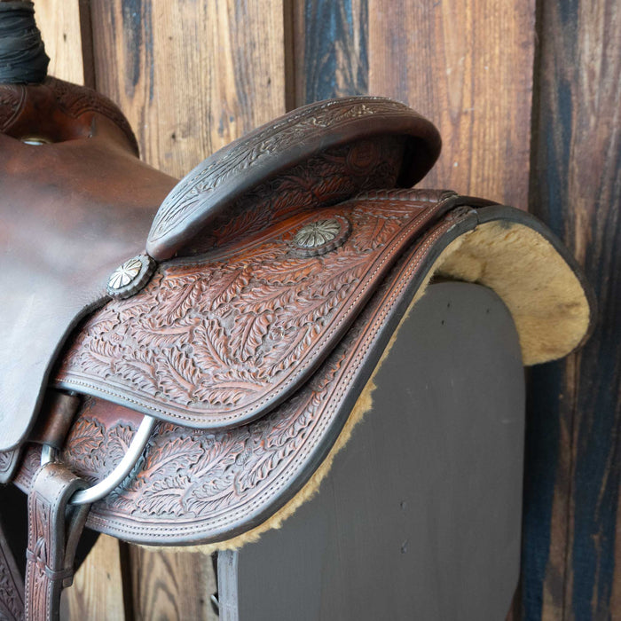 14.5" USED MIKES TEAM ROPING SADDLE