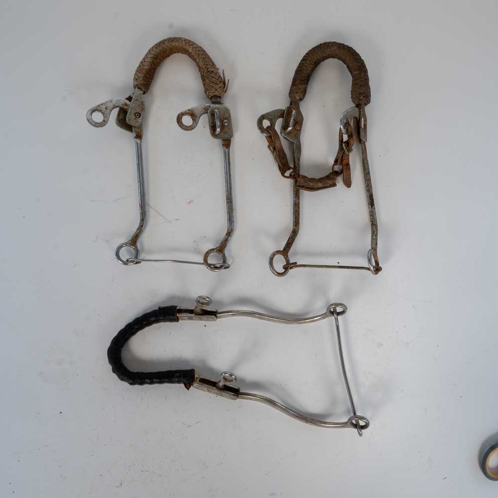 Used Mechanical Hackamore Set Of 3 Sale Barn MISC   