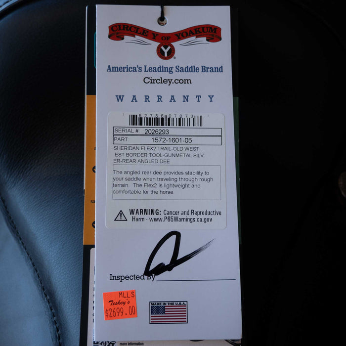 16" CIRCLE Y SHERIDAN FLEX2 TRAIL SADDLE