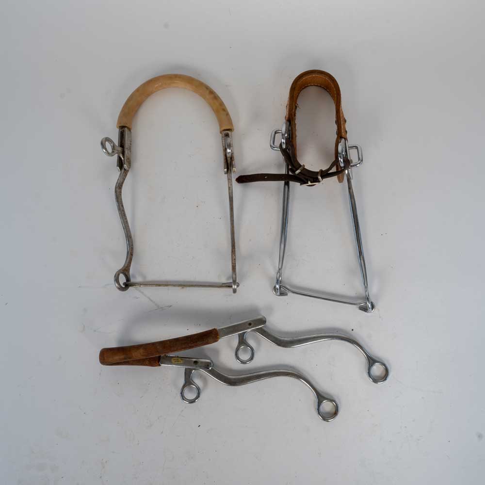 Used Mechanical Hackamore Set Of 3 Sale Barn MISC   