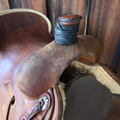 16" USED JEFF SMITH ROPING SADDLE Saddles - Used Jeff Smith