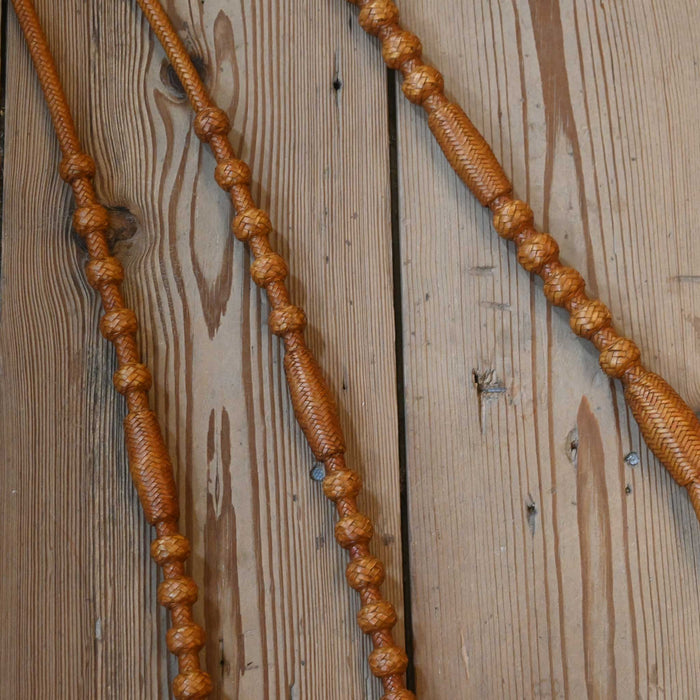 Hand Braided 102" Rawhide Romel Reins