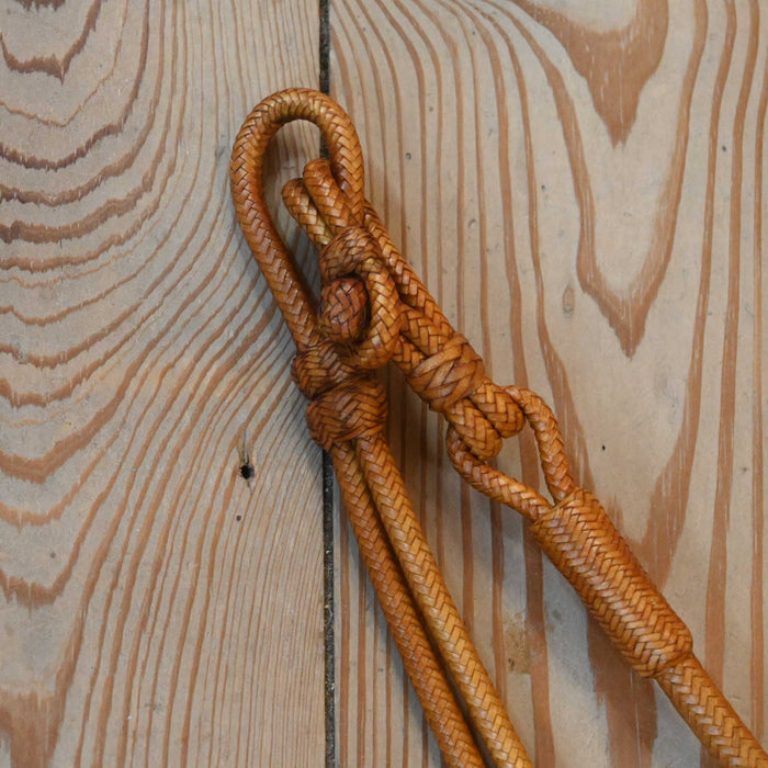 Hand Braided 102" Rawhide Romel Reins