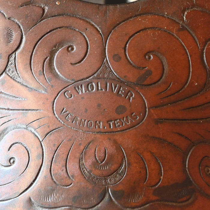 13.5" USED C.W OLIVER RANCH SADDLE