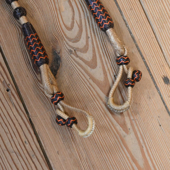 Hand Braided 108" Rawhide Romel Reins