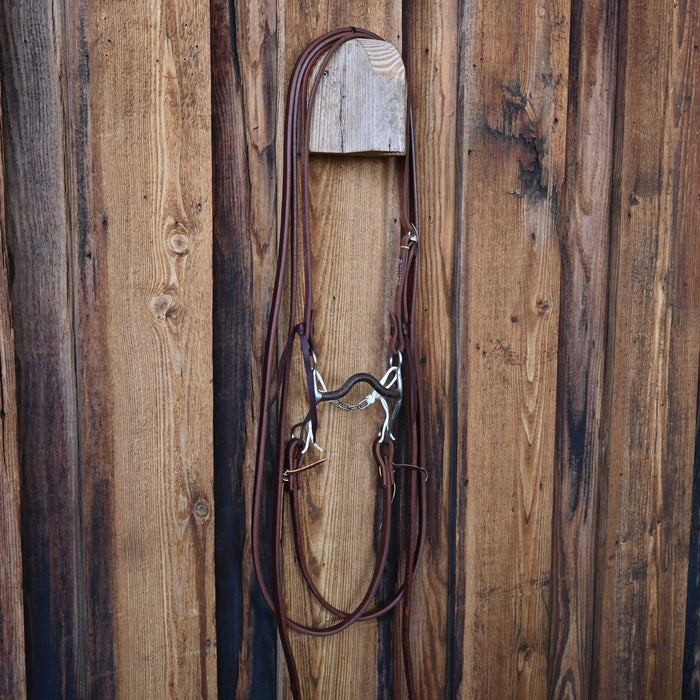 Trammell Solid Port Bridle Rig w/Split Ear Headstall