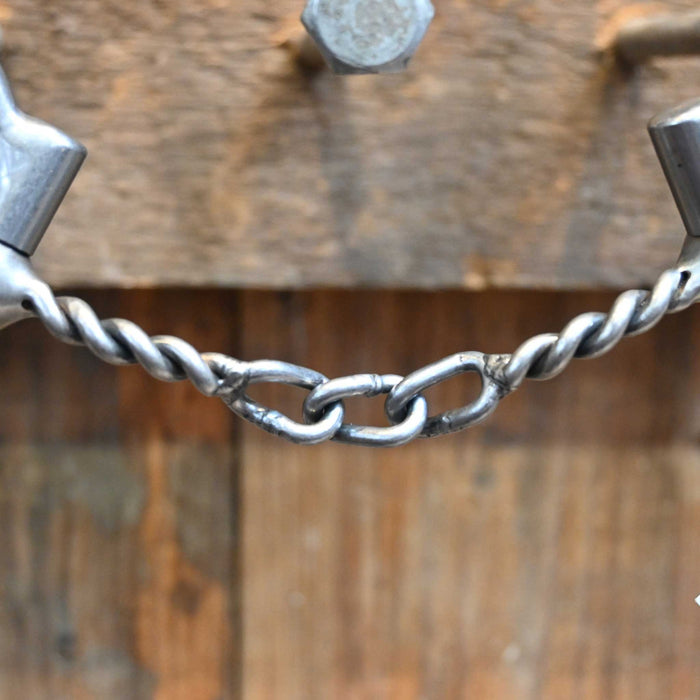 Flaharty D-Ring Twisted Wire Center Chain Bit