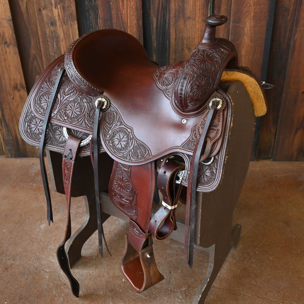 14.5" USED JEFF SMITH RANCH CUTTER SADDLE Saddles Jeff Smith