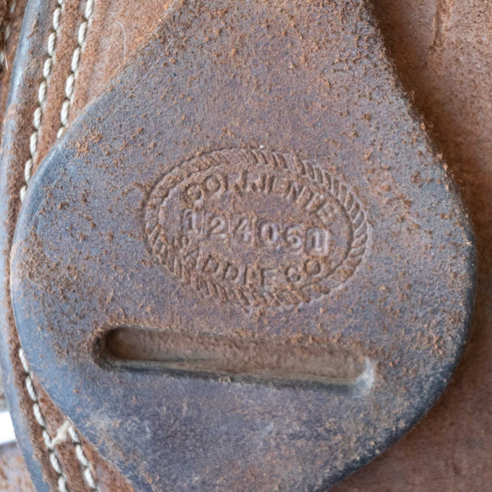 15.5" USED CORRIENTE TEAM ROPING SADDLE