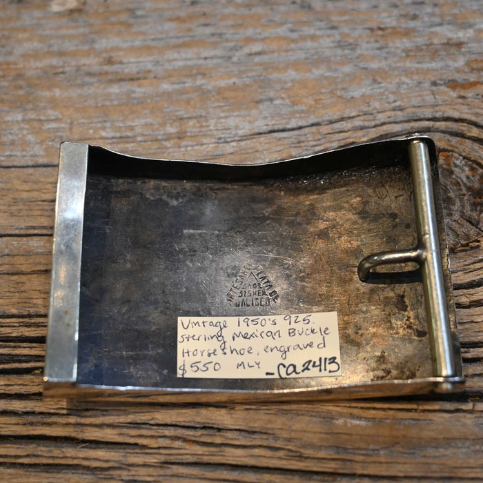 1950's Sterling Silver Horseshoe Buckle Collectibles MISC