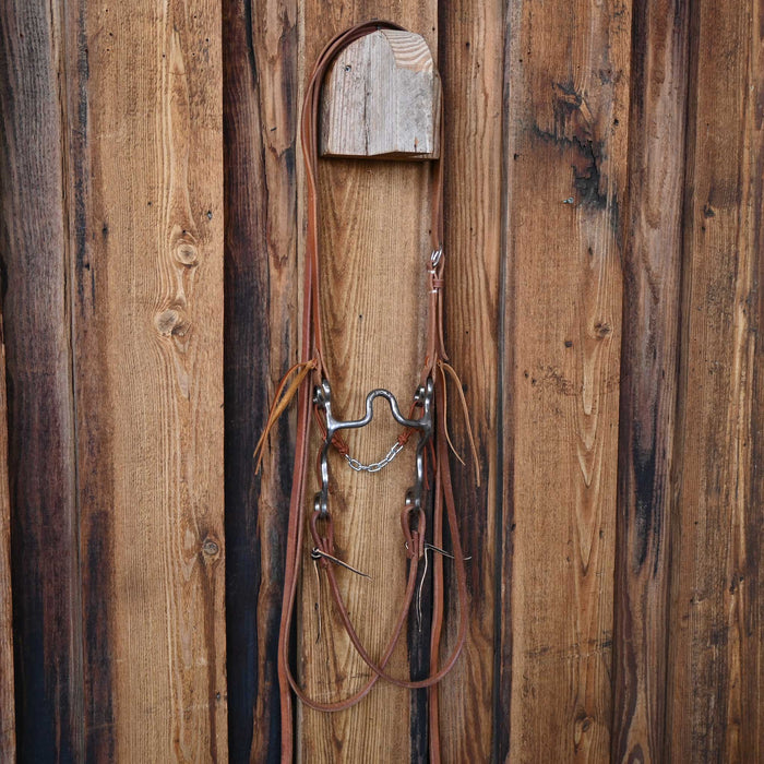 Dennis Moreland Solid Port Bridle Rig w/Split Ear Headstall