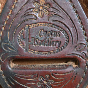 16" USED CACTUS RANCH SADDLE Saddles CACTUS SADDLERY   