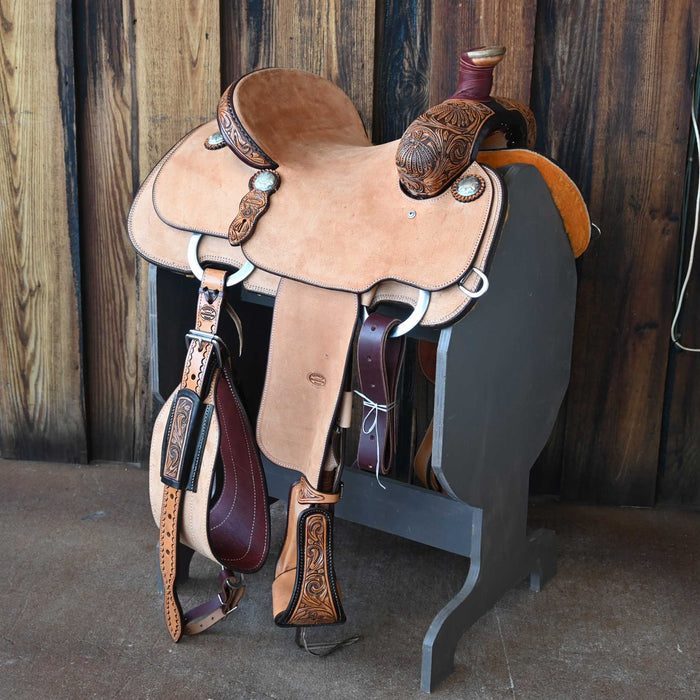 14" TESKEY'S TEAM ROPING SADDLE