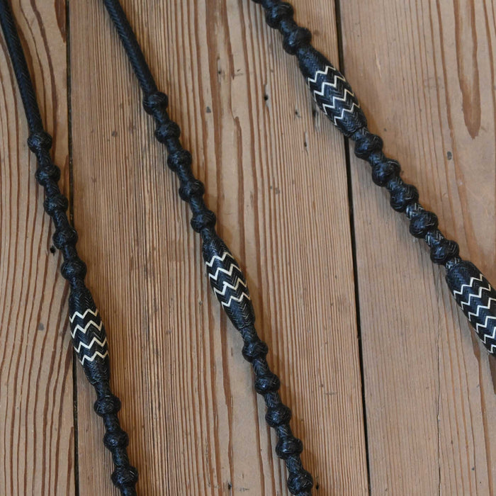 Hand Braided 110" Rawhide Romel Reins