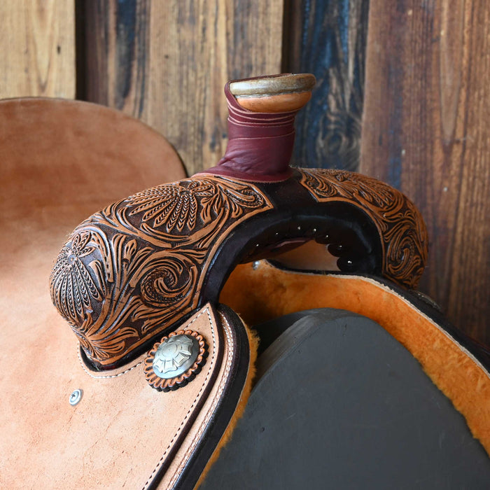 14" TESKEY'S TEAM ROPING SADDLE