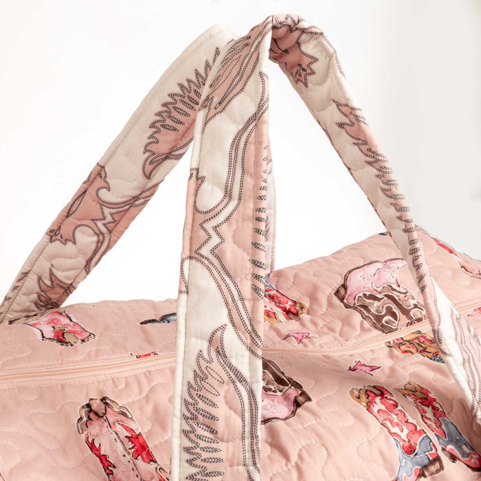 Thunderbird Boots Rose Quilted Duffle Bag ACCESSORIES - Luggage & Travel - Duffle Bags Ida Mae Home