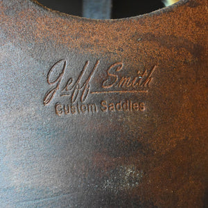 15.5" USED JEFF SMITH RANCH CUTTER SADDLE Saddles Jeff Smith