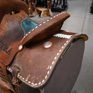 14" USED TESKEY'S BARREL SADDLE Saddles TESKEY'S SADDLERY LLC   