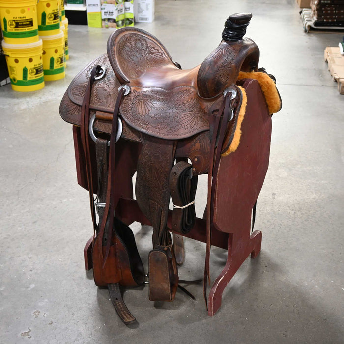 15" USED WILL BURGESS RANCH SADDLE Saddles - Used Will Burgess