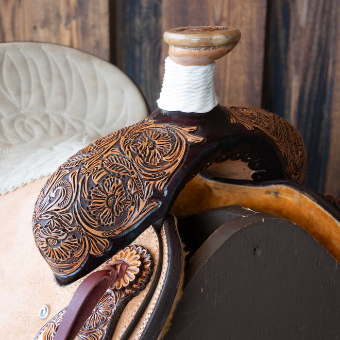 13" TESKEY'S TEAM ROPING SADDLE