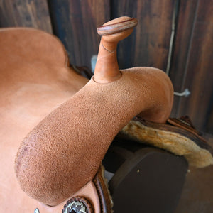 16.5" USED JEFF SMITH CUTTING SADDLE Saddles Jeff Smith